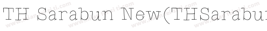 TH Sarabun New(THSarabunNew)字体转换